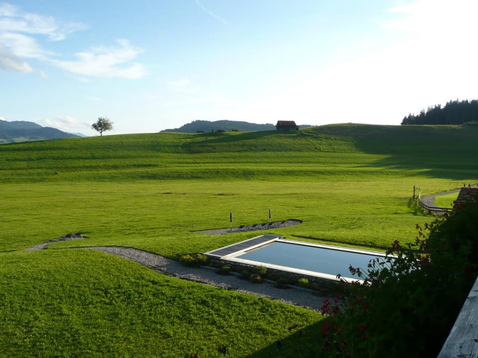 Ausblick aus unserem Zimmer Haubers Naturresort