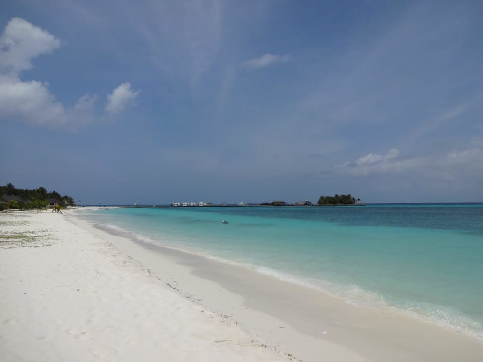 Strand vor Beachvilla Kuredu Island Resort & Spa
