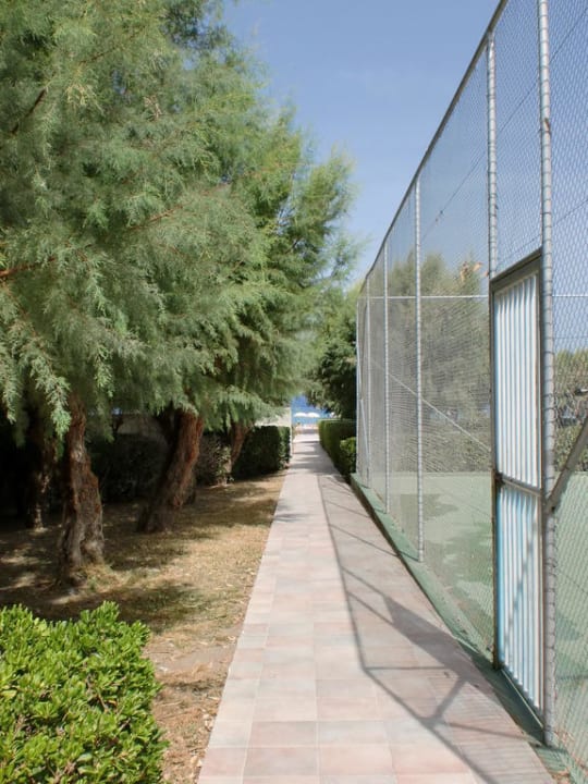 Weg vom Hotel zum Strand Ialyssos Bay