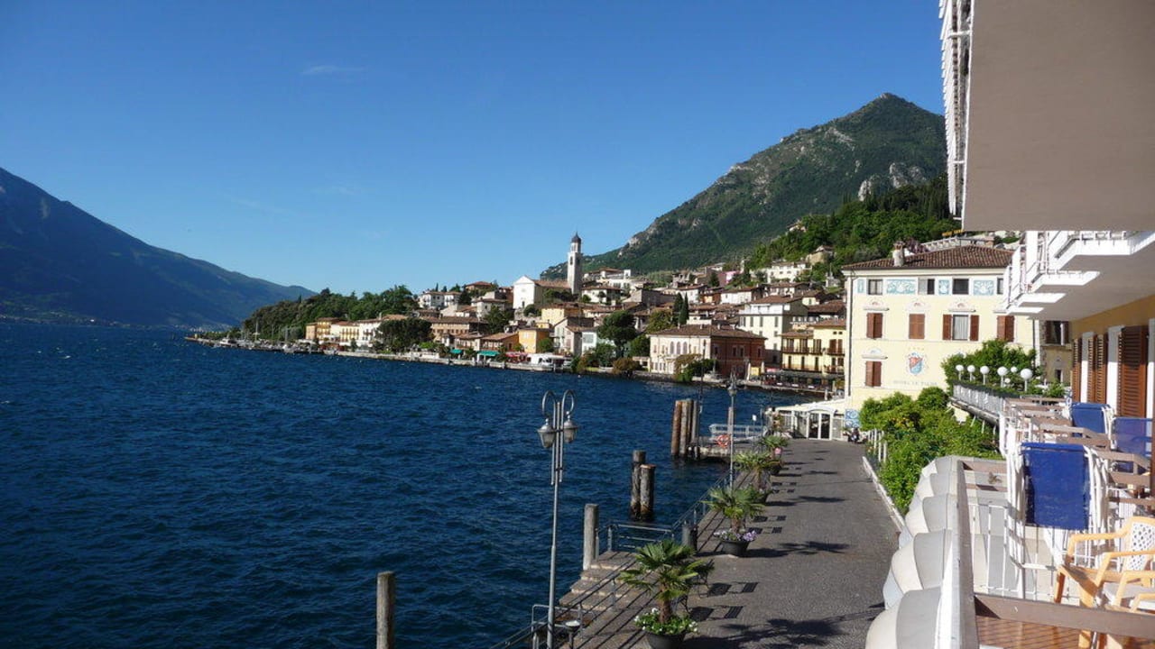 Ausblick vom Balkon Hotel all'Azzurro