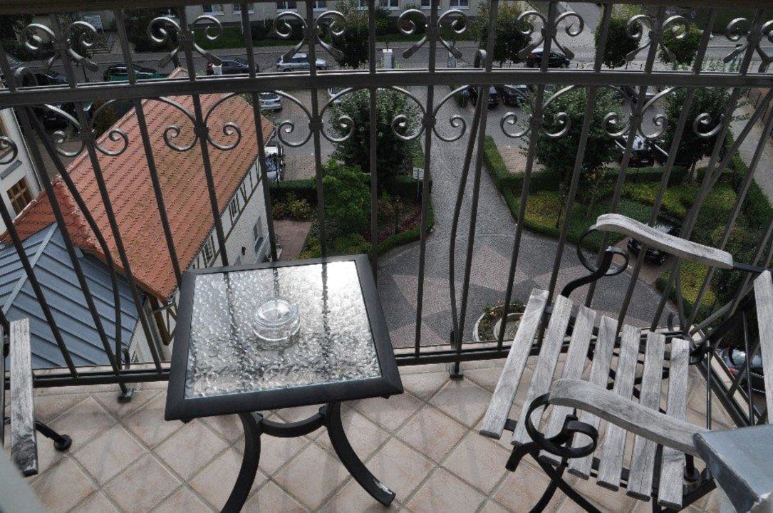 Zimmerausblick mit Minibalkon Usedom Palace Hotel
