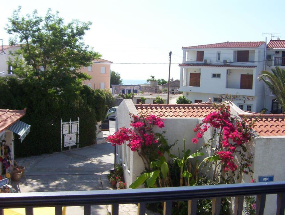 Aussicht vom Balkon Hotel Hydrele Beach