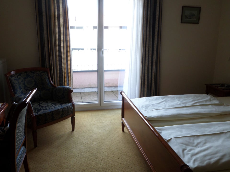 Blick zum Balkon Wellnesshotel Allmer