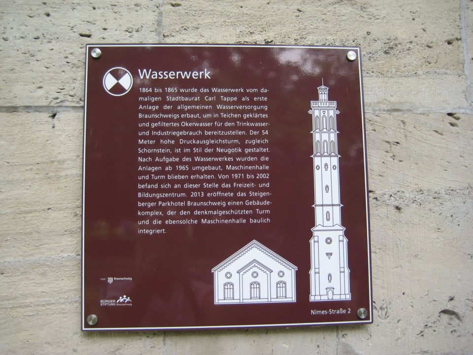 Info-Tafel Steigenberger Parkhotel Braunschweig