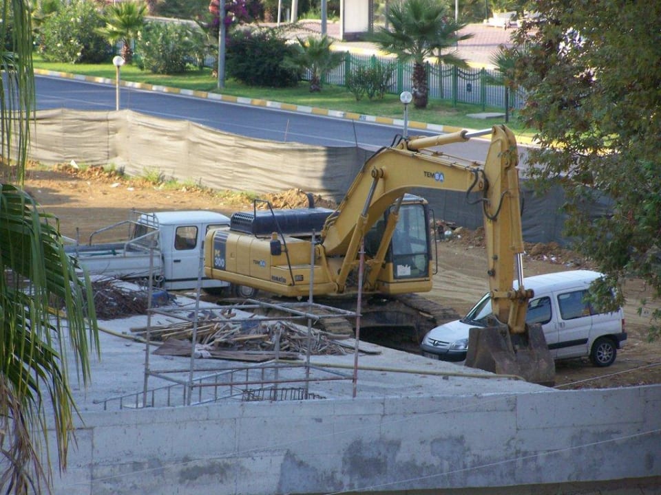 Baustelle nebenan Incekum Su Hotel
