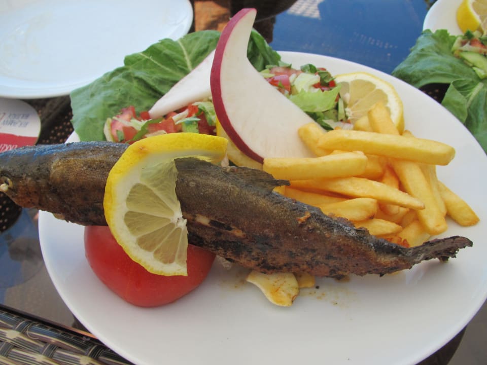 Leckere Forelle im Restaurant Side Bay Hotel