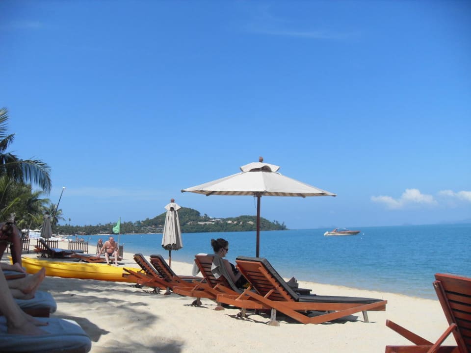 Strand vor dem Hotel Anantara Bophut Koh Samui Resort