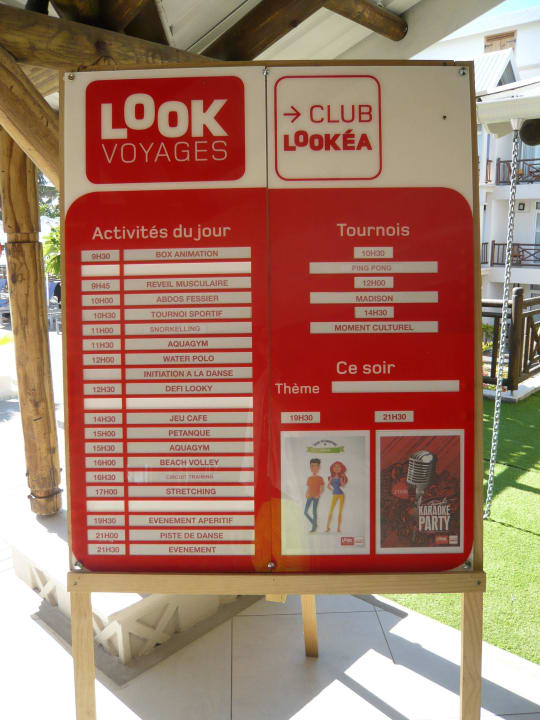Animationsübersicht (leider nur für Franzosen) Le Peninsula Bay Beach Resort & Spa