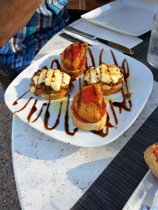 6 Gänge Menü im Restaurant La Finca blau punta reina