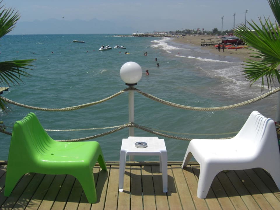 Blick von einer der Seebrücken Hotel Delphin Diva