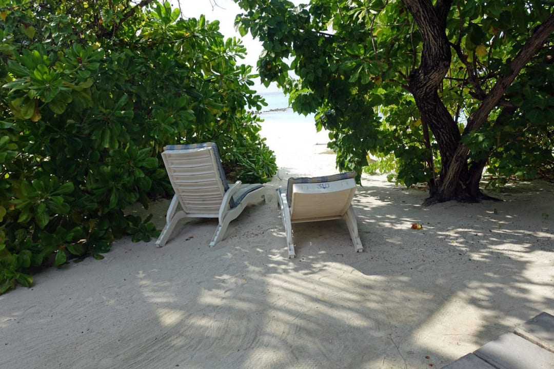 Blick von der Terrasse aufs Meer Summer Island Maldives