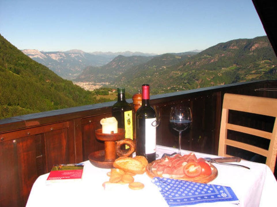 Ausblick Balkon Sonnleiten Dolomiten Residence