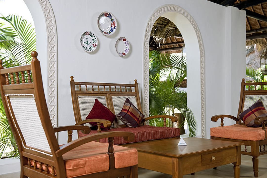 Sitting corner at the reception Neptune Village Beach Resort & Spa