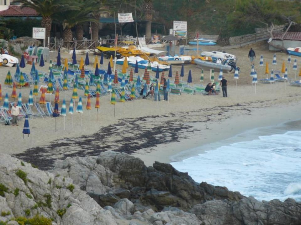 Blick auf den Hotelstrand Hotel Grotticelle