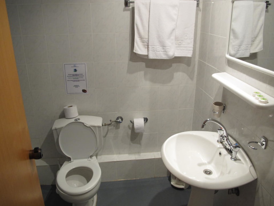 Bad (links ist die Dusch-Badewanne) Diana Palace