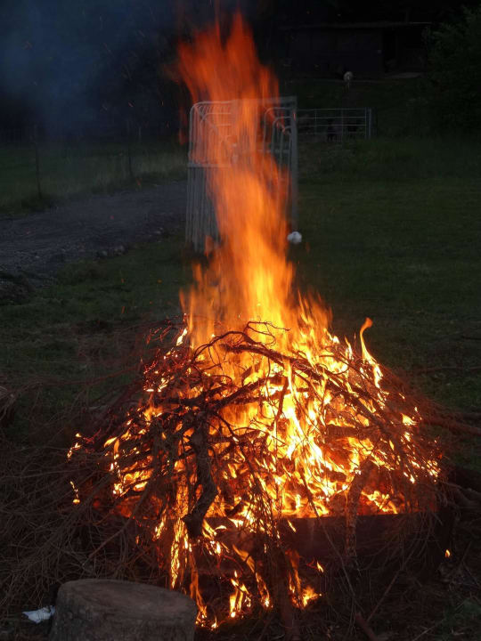 Lagerfeuer  S'Fleckli Bioland Ferienbauernhof