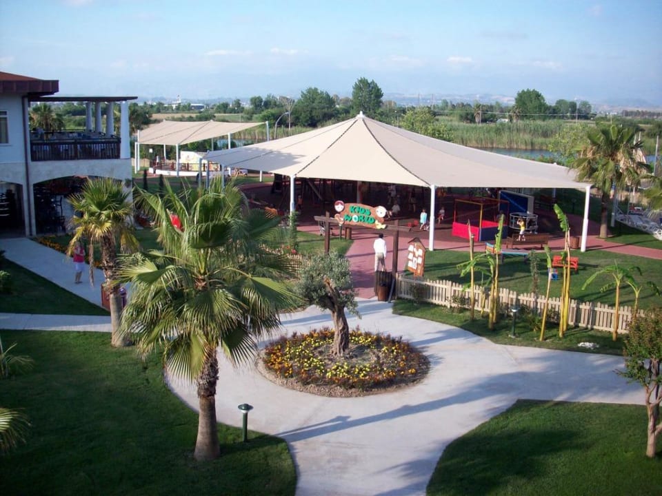 Ausblick von unserem Zimmer zum Kidsworld  Marvida Family Eco