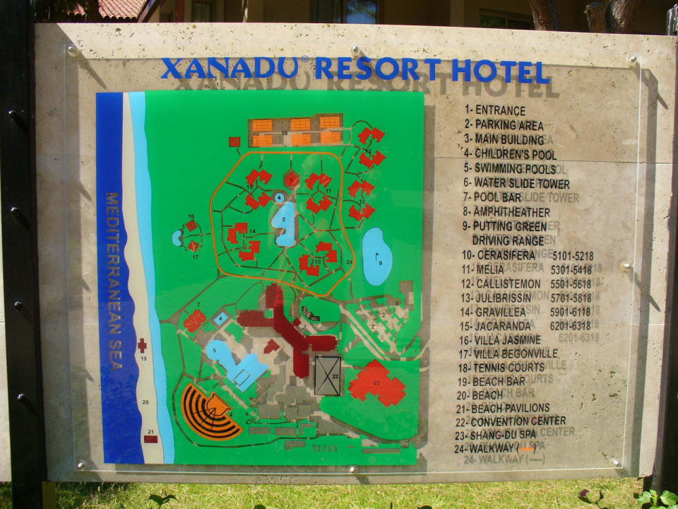 Übersichtsplan Xanadu Resort Hotel