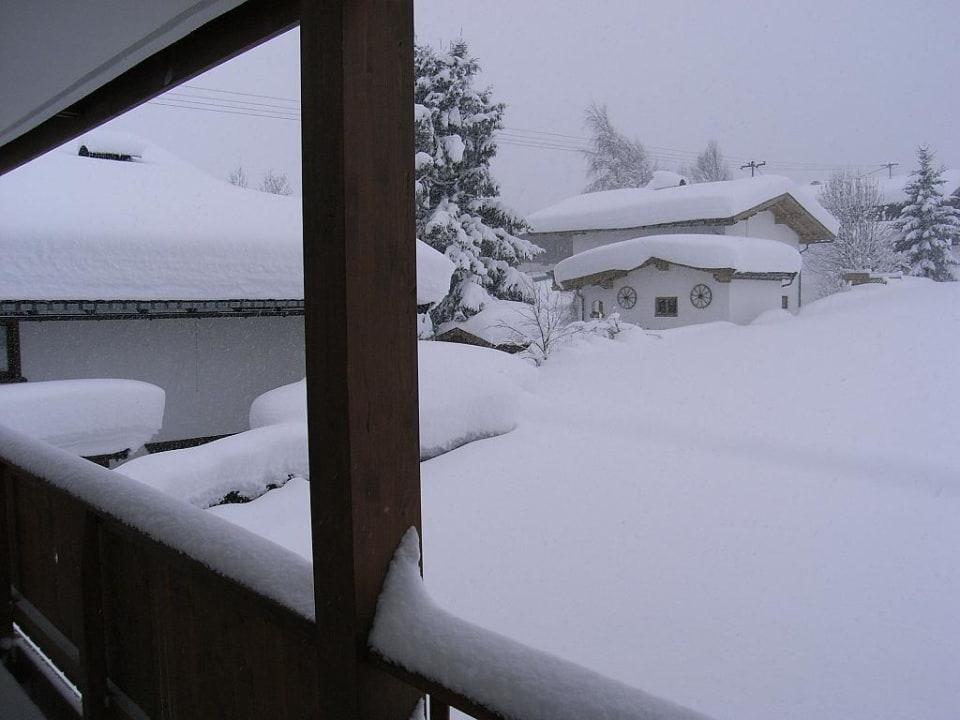 Blick vom Balkon Frühstückspension Geisler