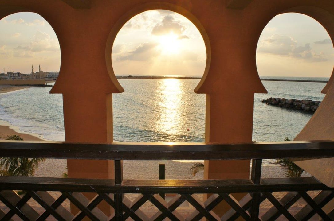 Sonnenuntergang aus dem Zimmer Rixos Al Mairid Ras Al Khaimah