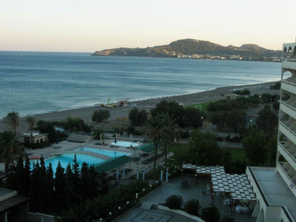 Vom 6. Strock in Richtung Faliraki Olympos Beach Hotel