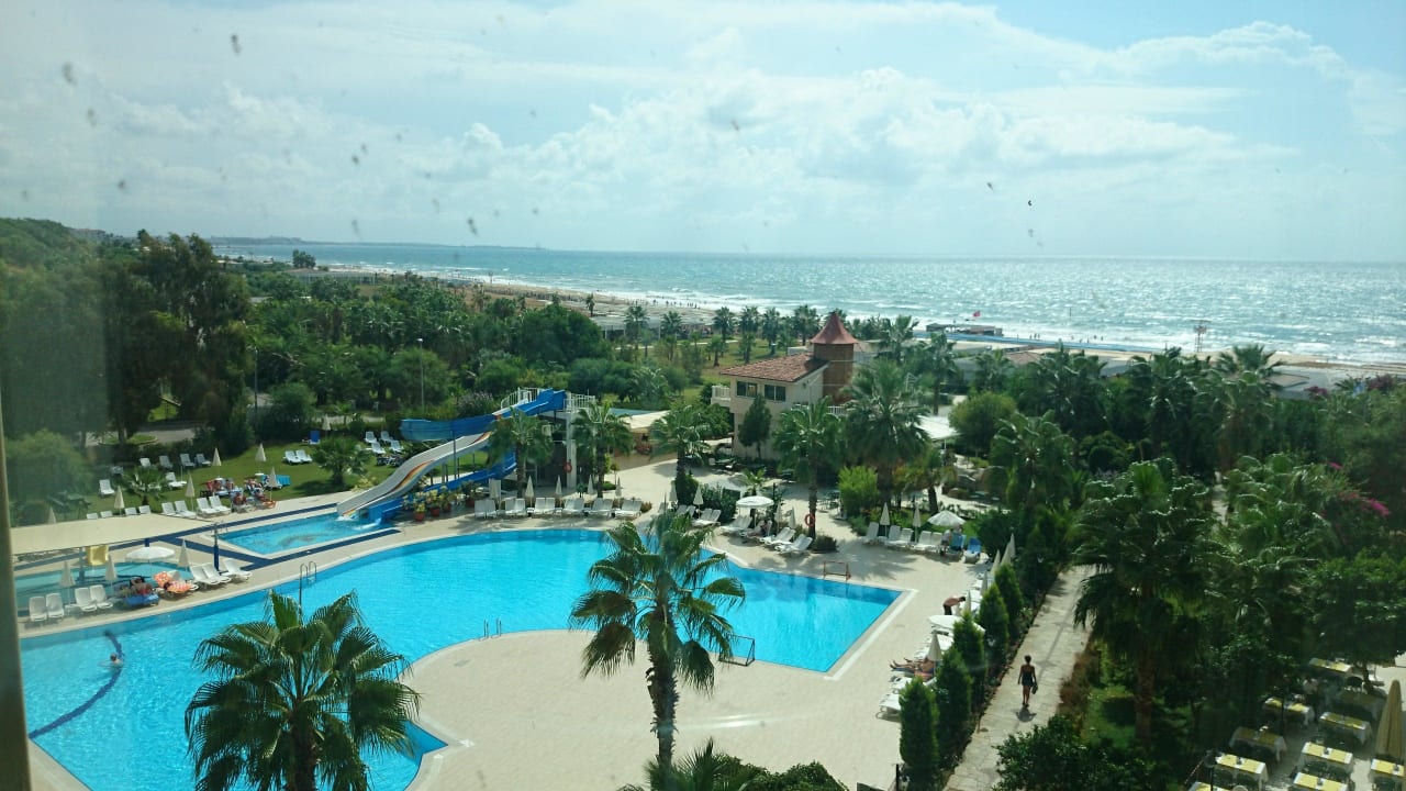 Ausblick aus dem Aufzug Bella Resort & Spa