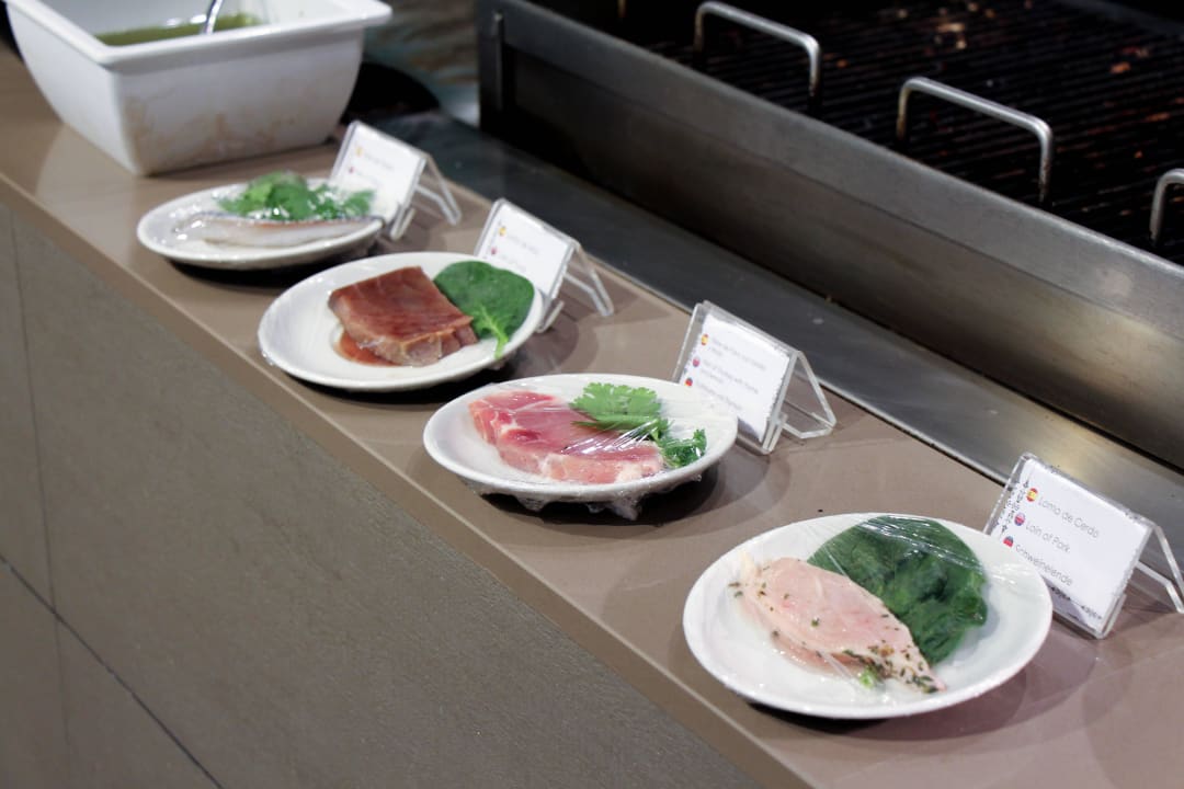 Täglich 4 Gerichte, die am Grill zubereitet werde Son Moll Sentits Hotel & Spa