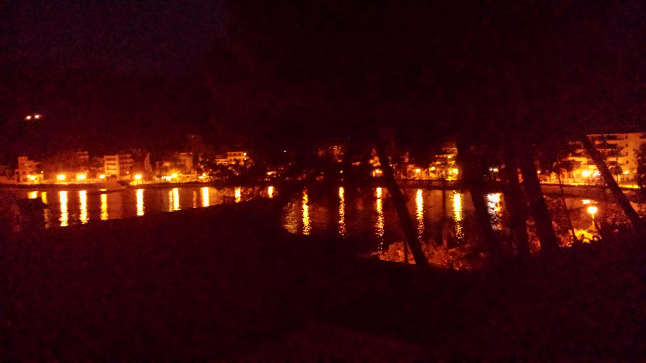 Abendblick aus dem Fenster Hotel Citric Soller