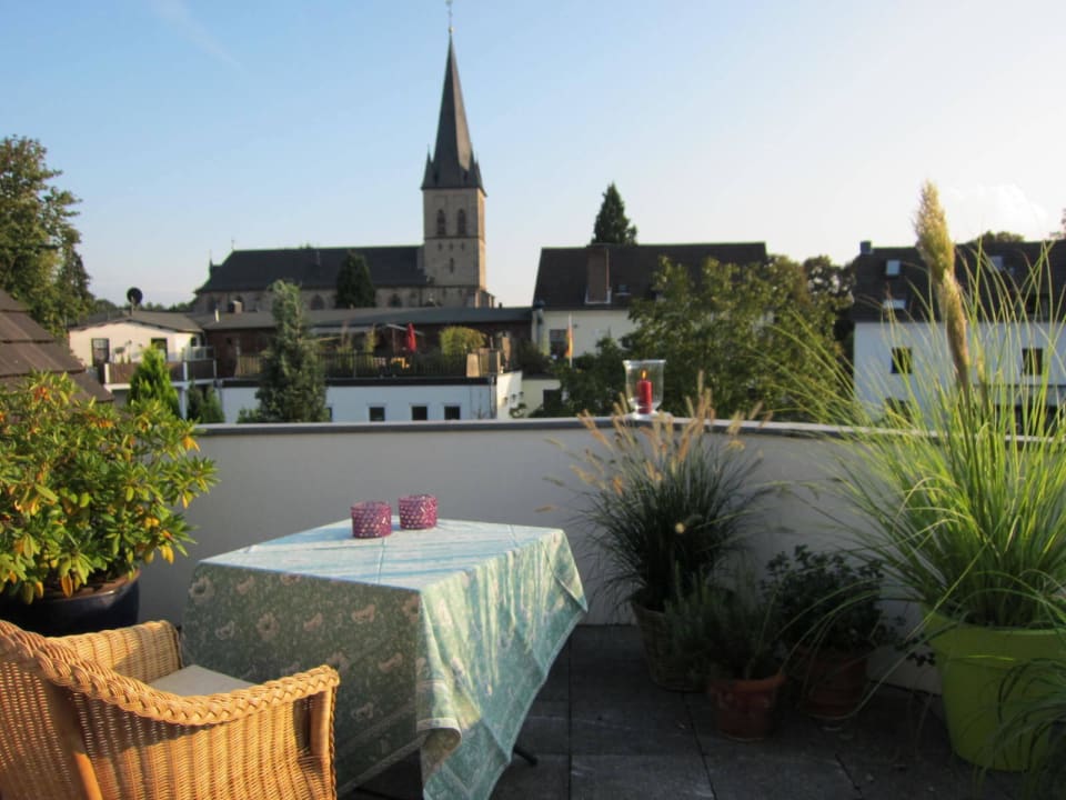 Sonnige Dachterrasse für einen gemütlichen Abend Privathotel Bremer