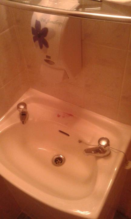 Tropfender Seifenspender, wird NIE sauber gemacht Hotel Portland Lodge