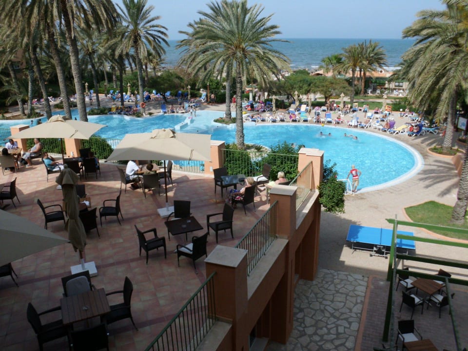 Blick vom Zimmer zum Meer El Ksar Resort & Thalasso