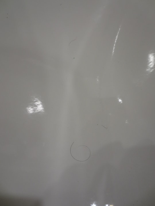 Haare unserer Vorgänger in der Wanne Hotel Mandarin Oriental Singapore