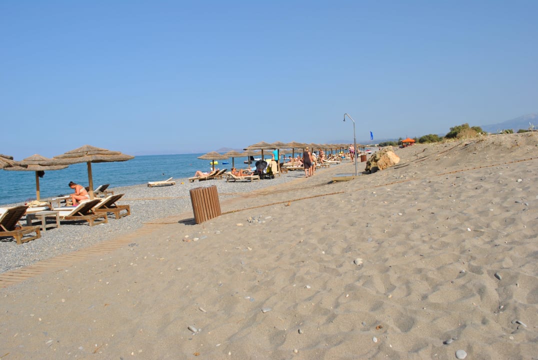 Hotelstrand mit Liegen Avra Imperial Hotel