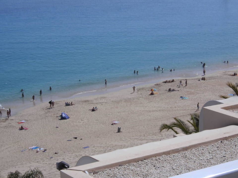 Blick vom Balkon auf den Strand Hotel Riu Palace Jandia
