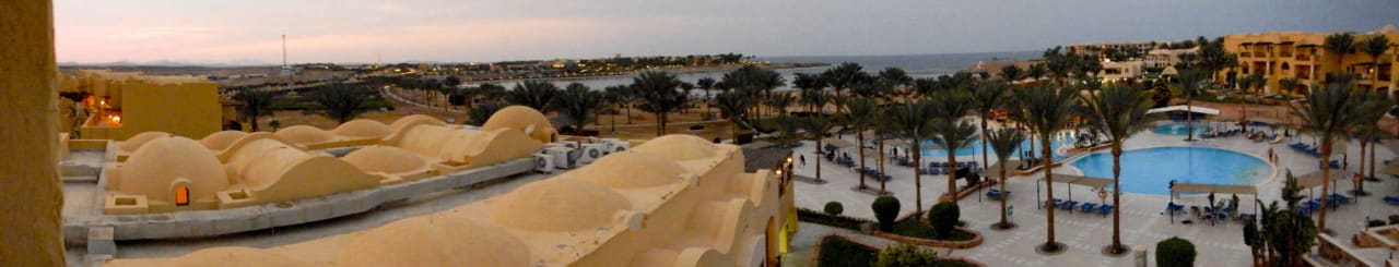 Blick von oben auf die Anlage Jaz Solaya