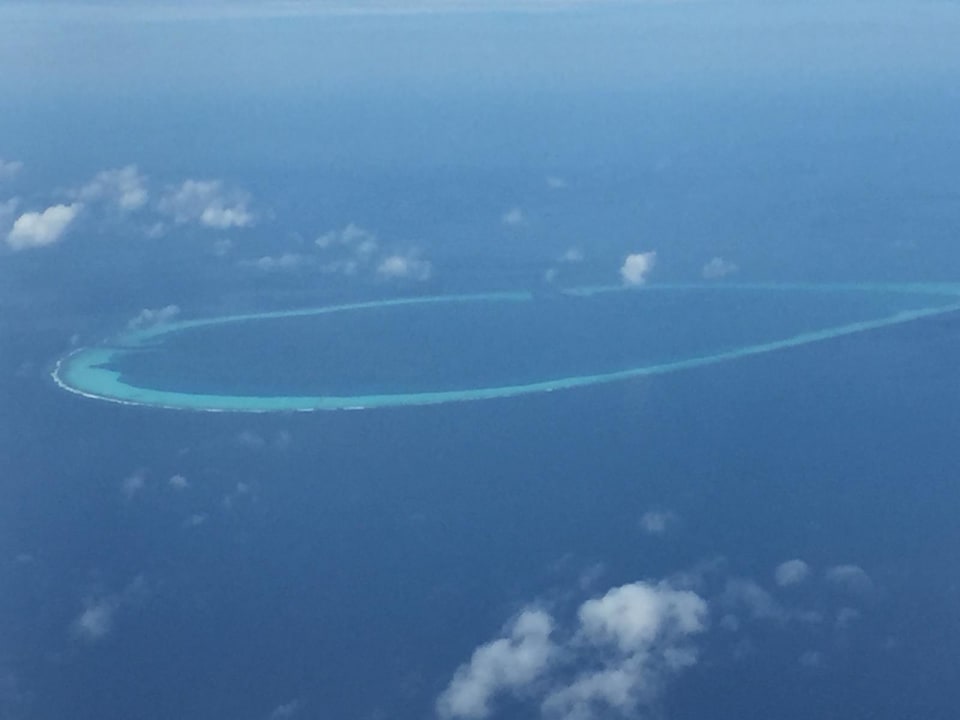 Rashdoo Atoll von oben  Kuramathi Maldives