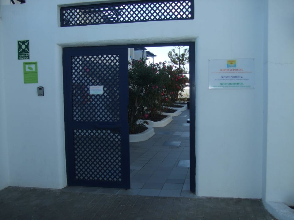 Eingang Bungalows & Appartements Playamar