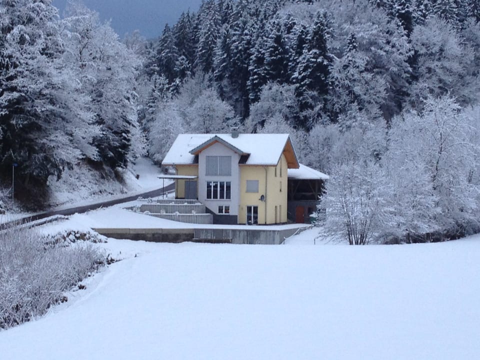 Blick vom Balkon Gasthaus Hirschen-Dorfmühle