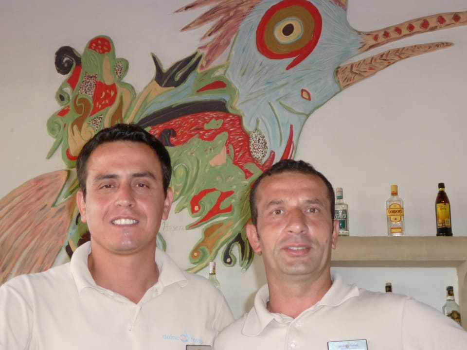 Idris und Ismail an der Strandbar Hotel Defne Garden