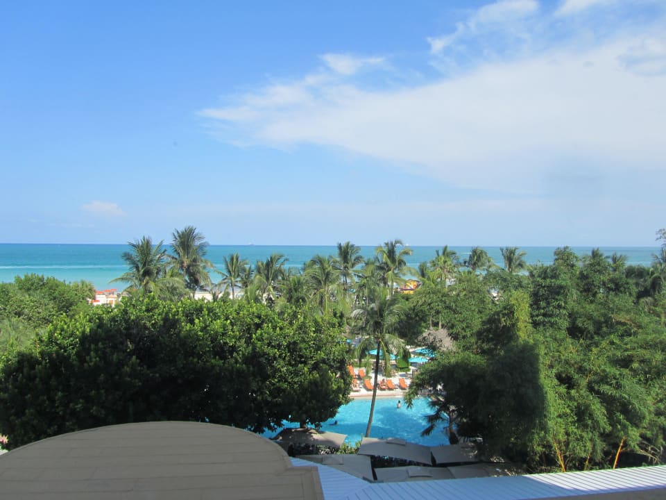 Blick aus dem Zimmer zum Meer The Palms Hotel & Spa