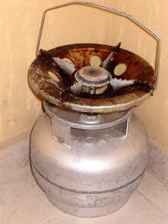 Gaskocher aus der Küchenzeile Hotel Mirage Apart