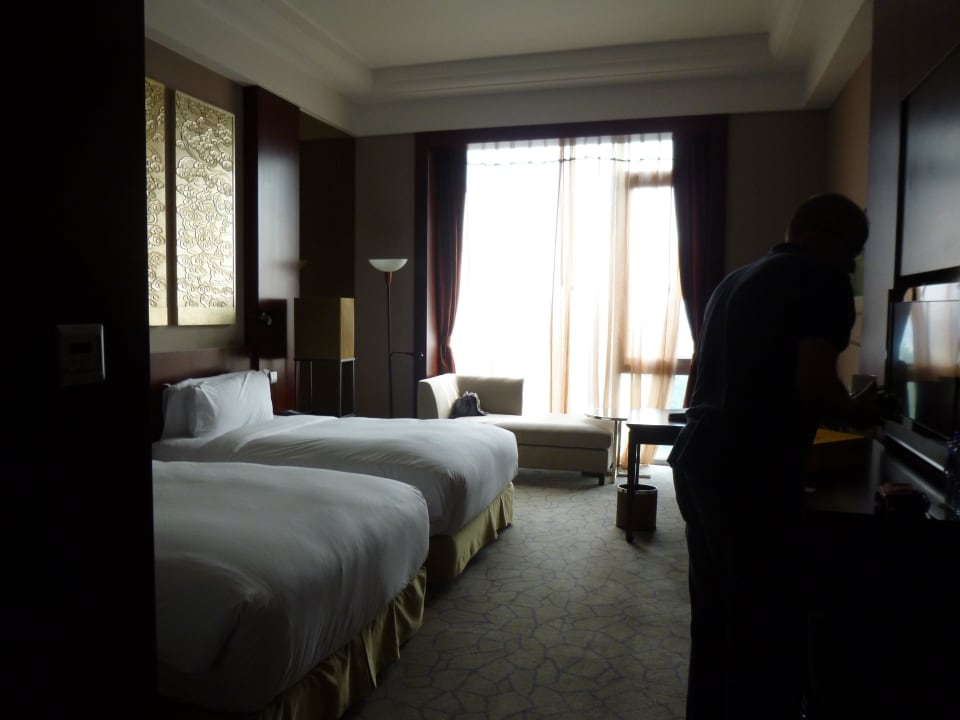 Sicht aufs schalldämpfende Fenster Hilton Beijing Capital Airport