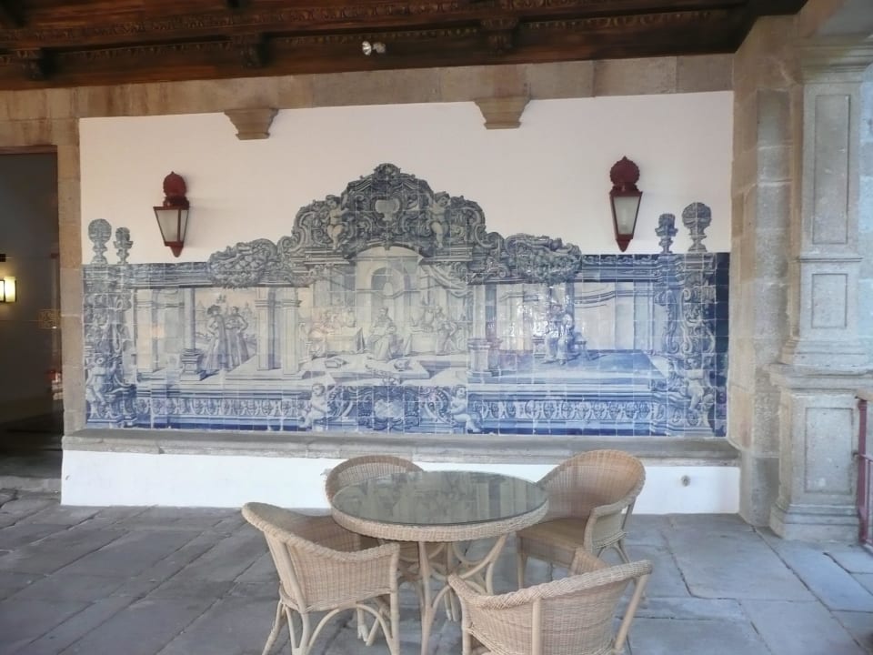 Gemeinschaftsterrasse Pousada Mosteiro Guimarães