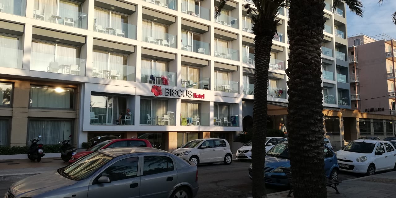 Außenansicht Ibiscus Hotel Rhodos