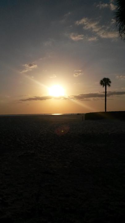Sonnenuntergang Wyndham Garden Hotel Fort Myers Beach