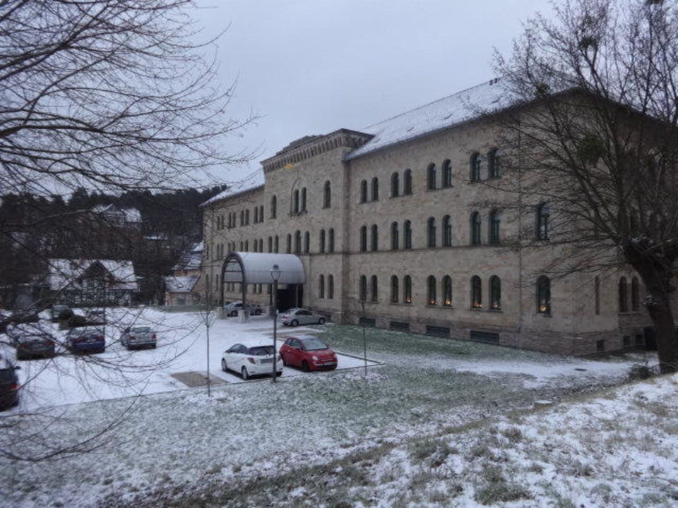 Die Hotelfront vom Fasanengarten aus Schlosshotel Blankenburg