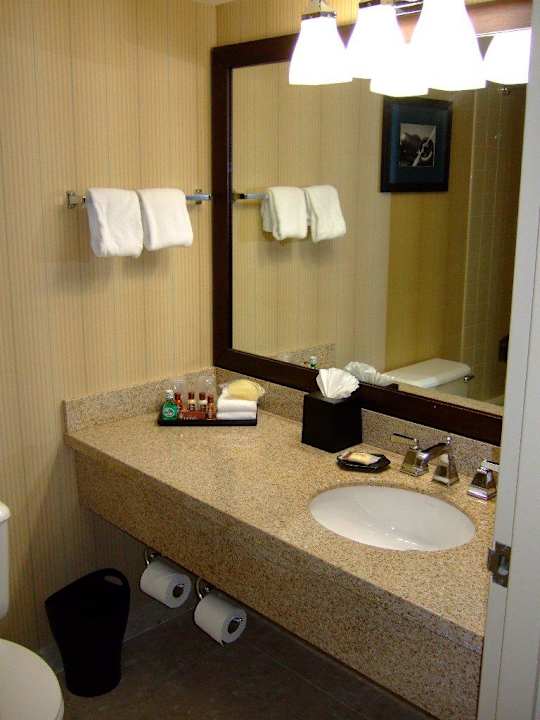 Badezimmer Hotel Sheraton North Houston at George Bush Intercontinental