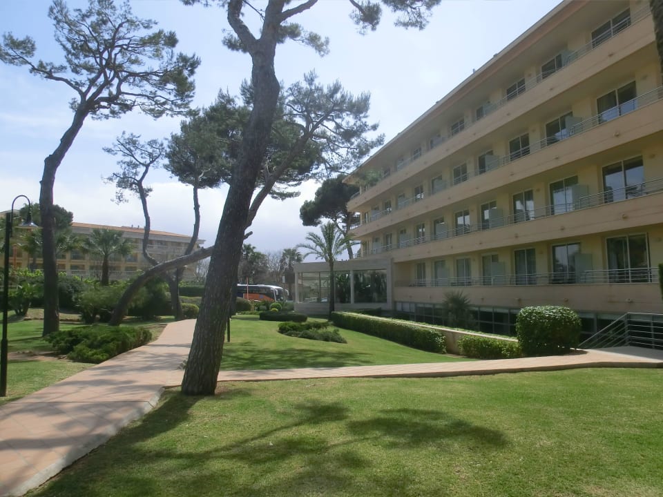 Haus 1 m. Rezeption, Hallenbad, Kidsclub usw. Grupotel Natura Playa