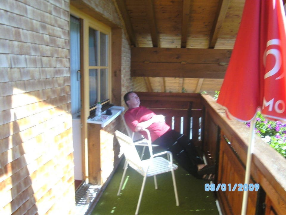 Balkon vor dem Zimmer Natur.Genuss.Hotel - Sonnasita