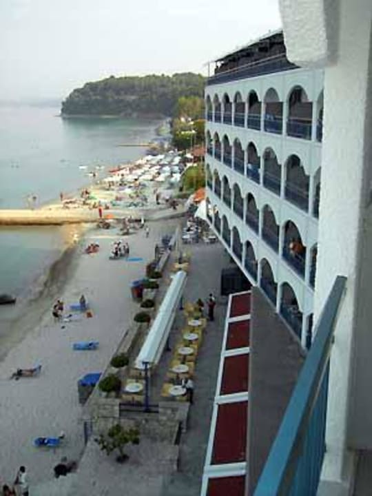 Blick vom Balkon Ammon Zeus Luxury Beach Hotel